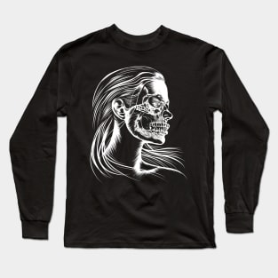 Skull Girl Long Sleeve T-Shirt